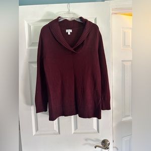 Gorgeous burgundy sweater!!